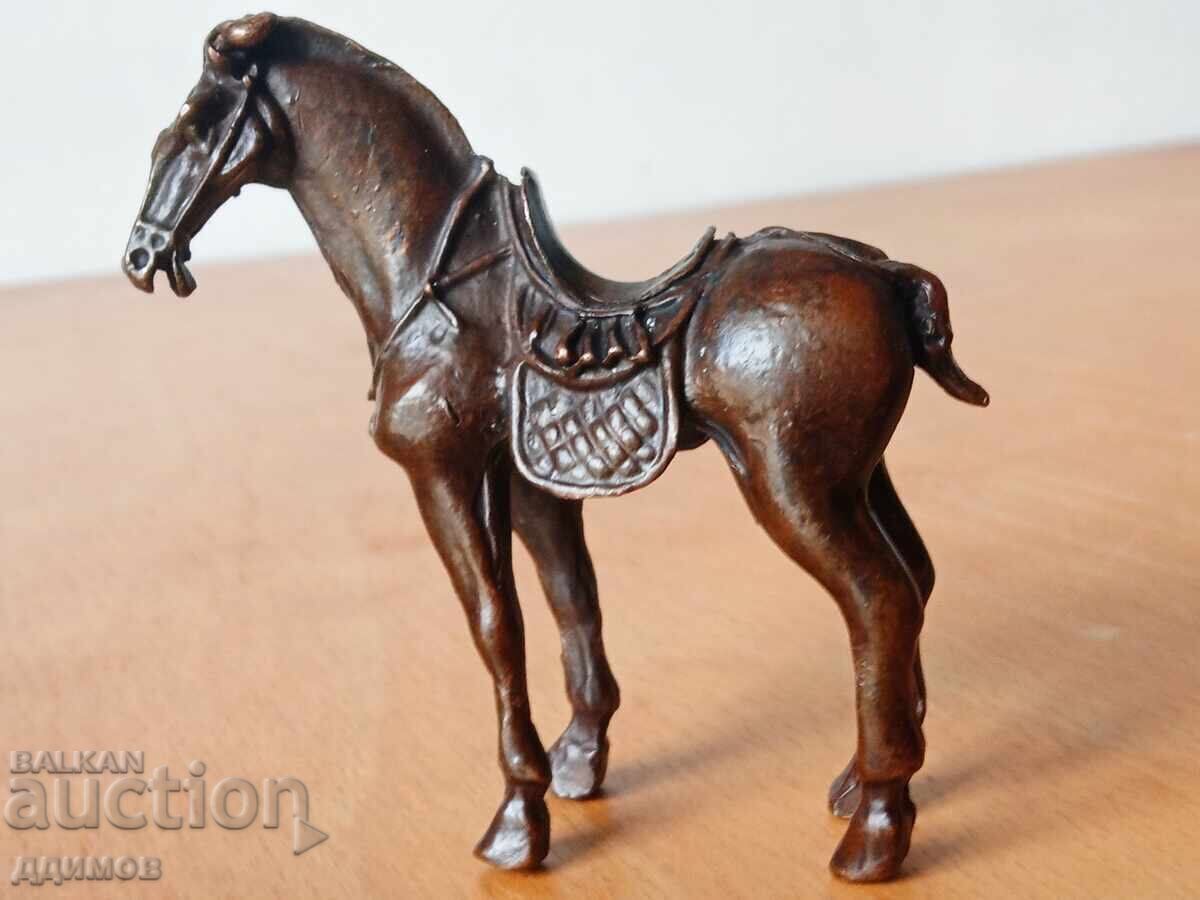 Figurină de bronz cal Figurină de bronz cal