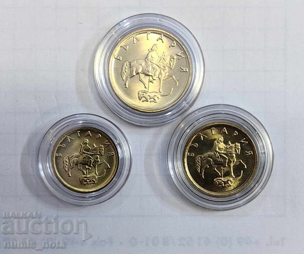 Licitație Lot 1, 2 și 5 stotinki 1999 UNC