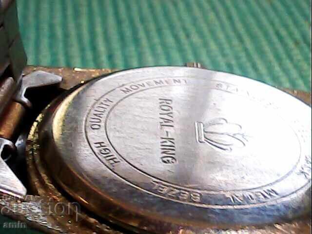 Επιχρυσωμένο ρολόι λειτουργεί τέλεια λείπει το τζάμι - 6