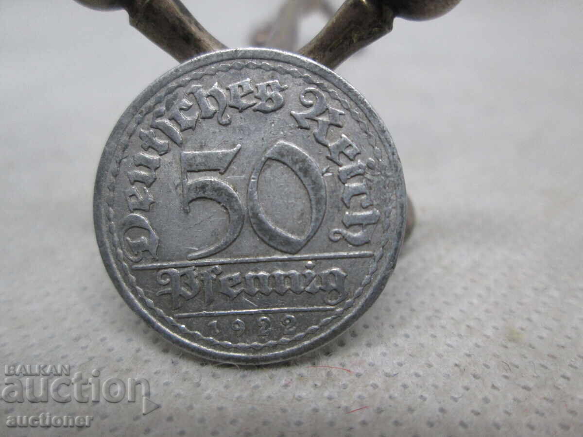 50 PFENNING 1922 ALUMINIU
