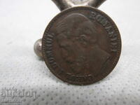 2 БАНИ РУМЪНИЯ 1880 КАРОЛ 1 МЕД