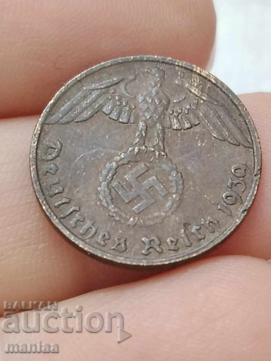 Licitație 1 pfenig 1939 Al Treilea Reich G