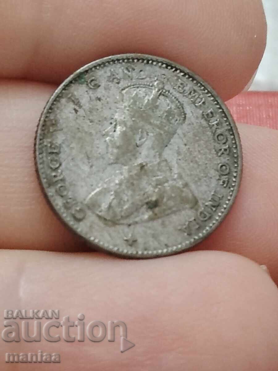 Livrarea 10 Straits Settlements 1919 Argint!