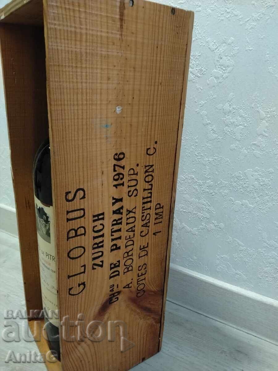 Sticlă de vin 6L Chateau de Pitray 1976 - 5