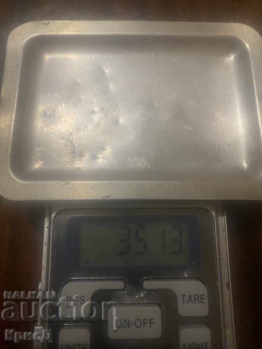 Ασημένιος παλαιός δίσκος για κοσμήματα ή επαγγελματικές κάρτες - 5