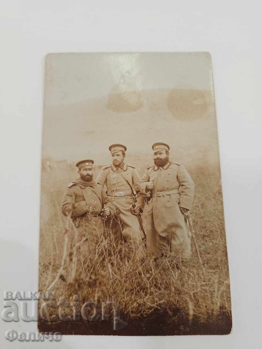 Българска царска военна фото картичка  - 1913г. с цена € 12.00 | 23.47 лв.