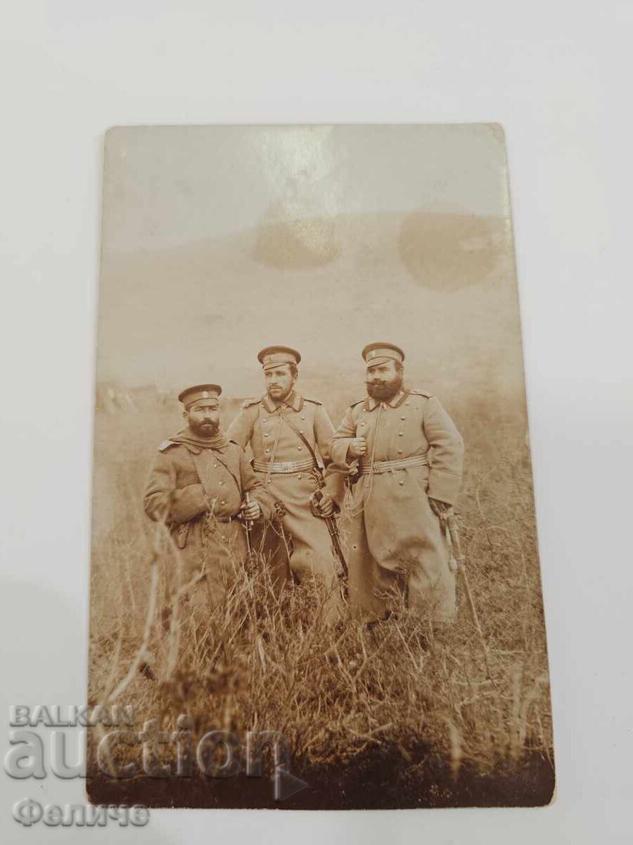 Българска царска военна фото картичка  - 1913г.