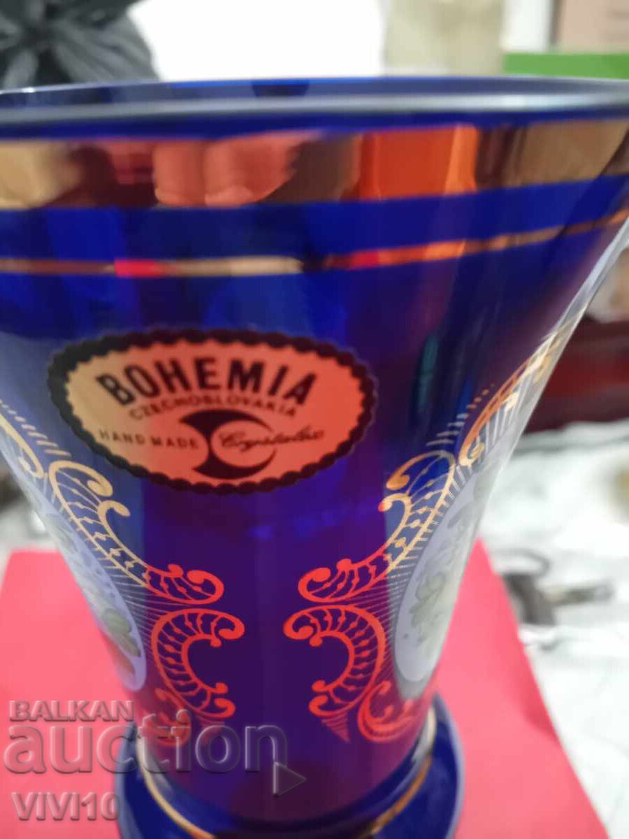 Аукцион Старинна ваза Бохемия, Чехия 24см