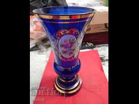 Antique Bohemian Vase, Czech Republic 24cm