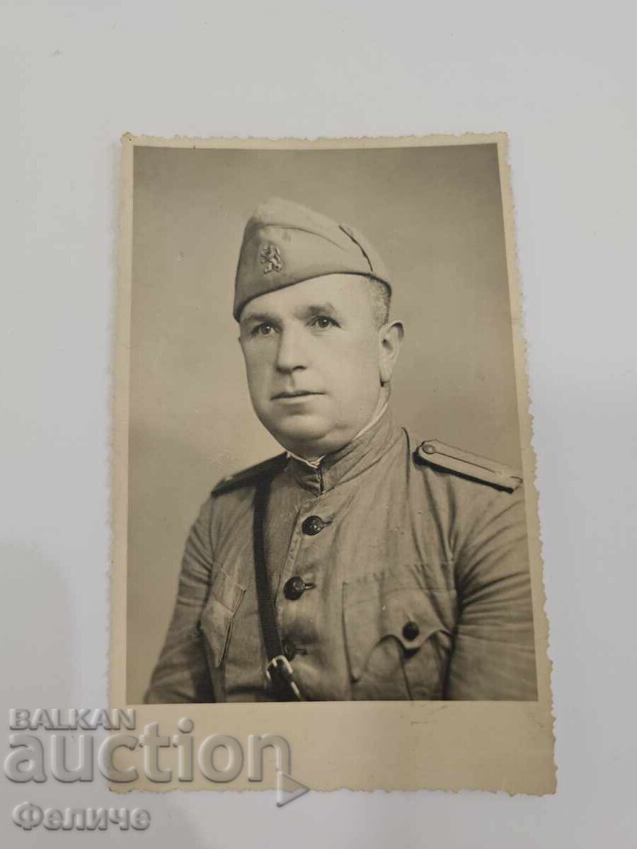 Carte poștală foto regală bulgărească - Ofițer de infanterie