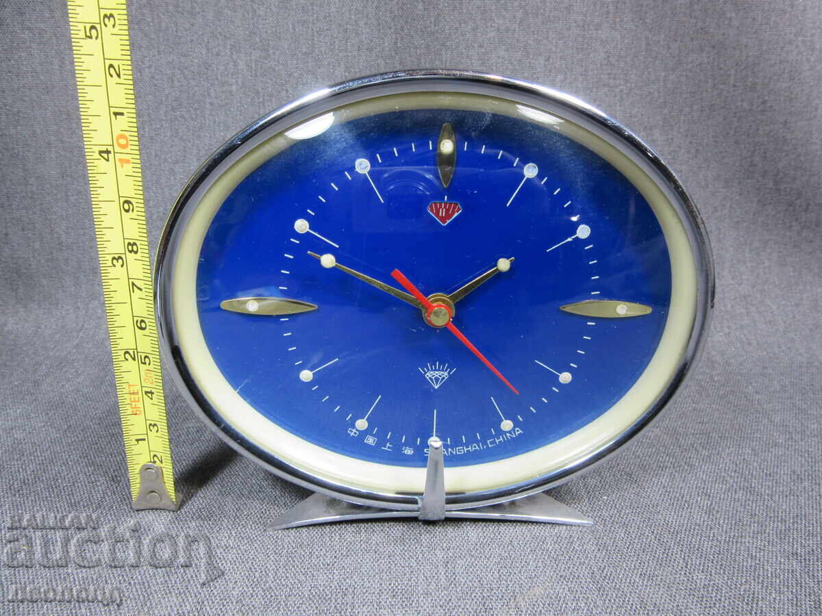 VECHI CEAS MECANIC CU ALARMĂ RETRO SOC DIAMOND CHINA - 5