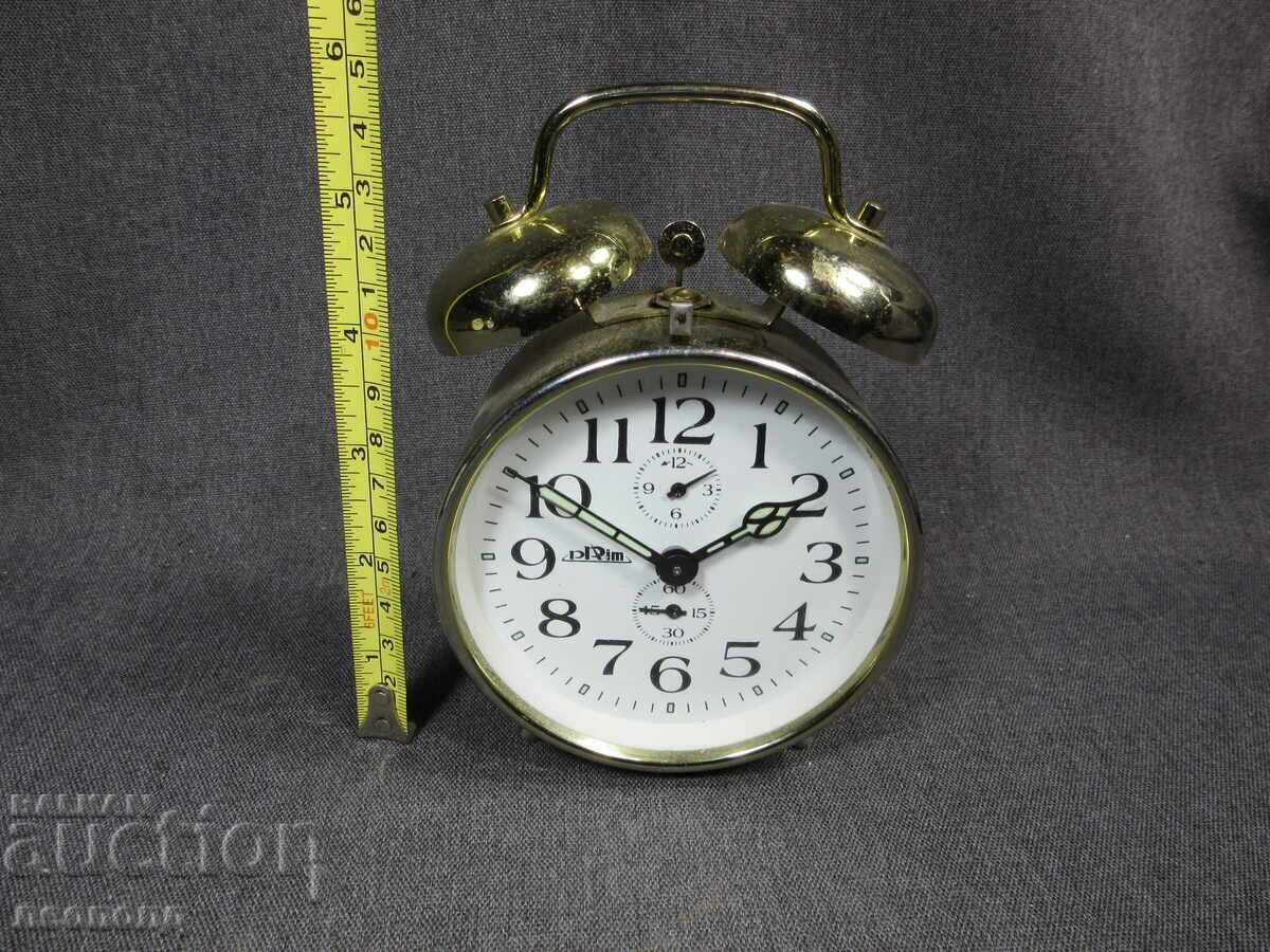 CEAS DEȘTEPTĂTOR MECANIC RETRO VECHI DIN PERIOADA SOCIALISTĂ CEHOSLOVACĂ PRIM - 5