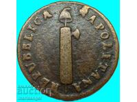 4 tornesi LaN 7 1799 Italy Neapolitan Republic Consulate