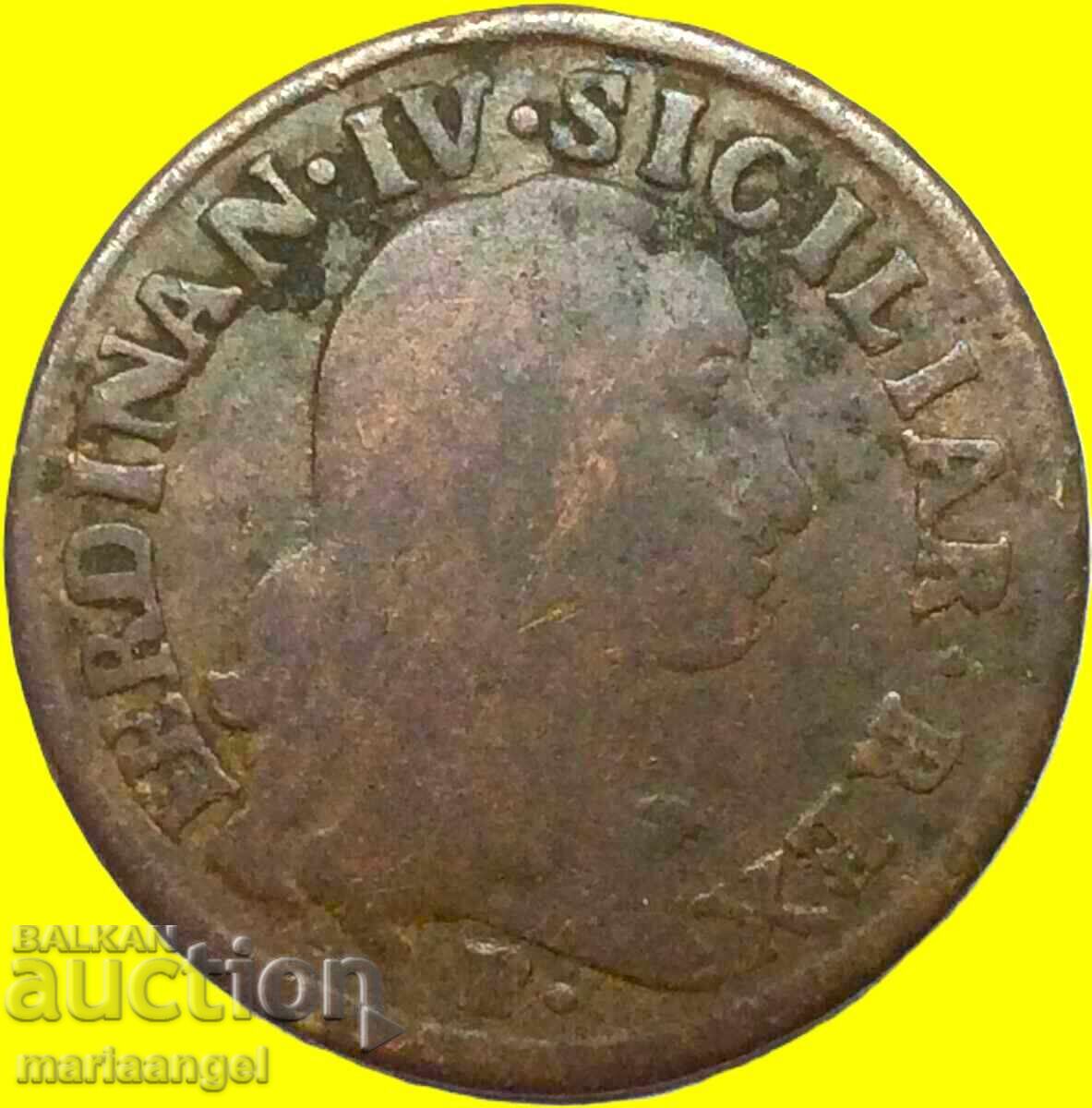 Neapole 1 grano 1792 12 cavalli Italia Carol al II-lea 28mm 8,25g cu preț € 19.00 | 37.16 BGN