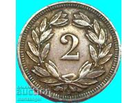 Elveția 2 Rapen 1898 B-Bern Bronz - Rar