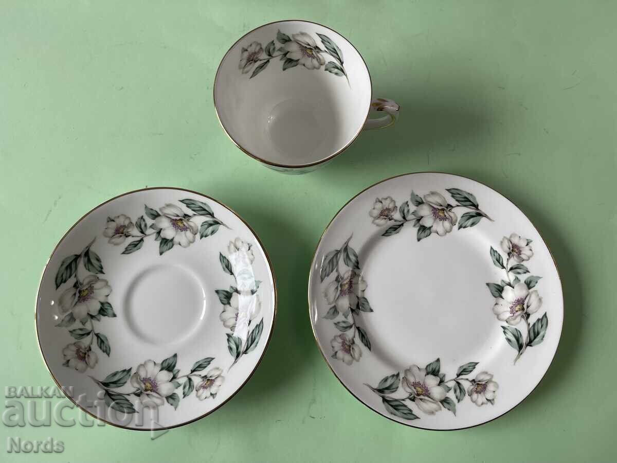 Delivery of Beautiful English triple tea set