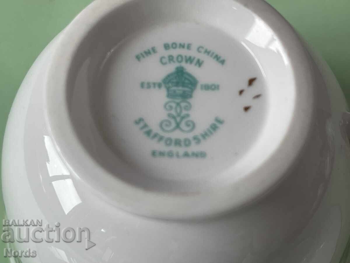 Beautiful English triple tea set - 6