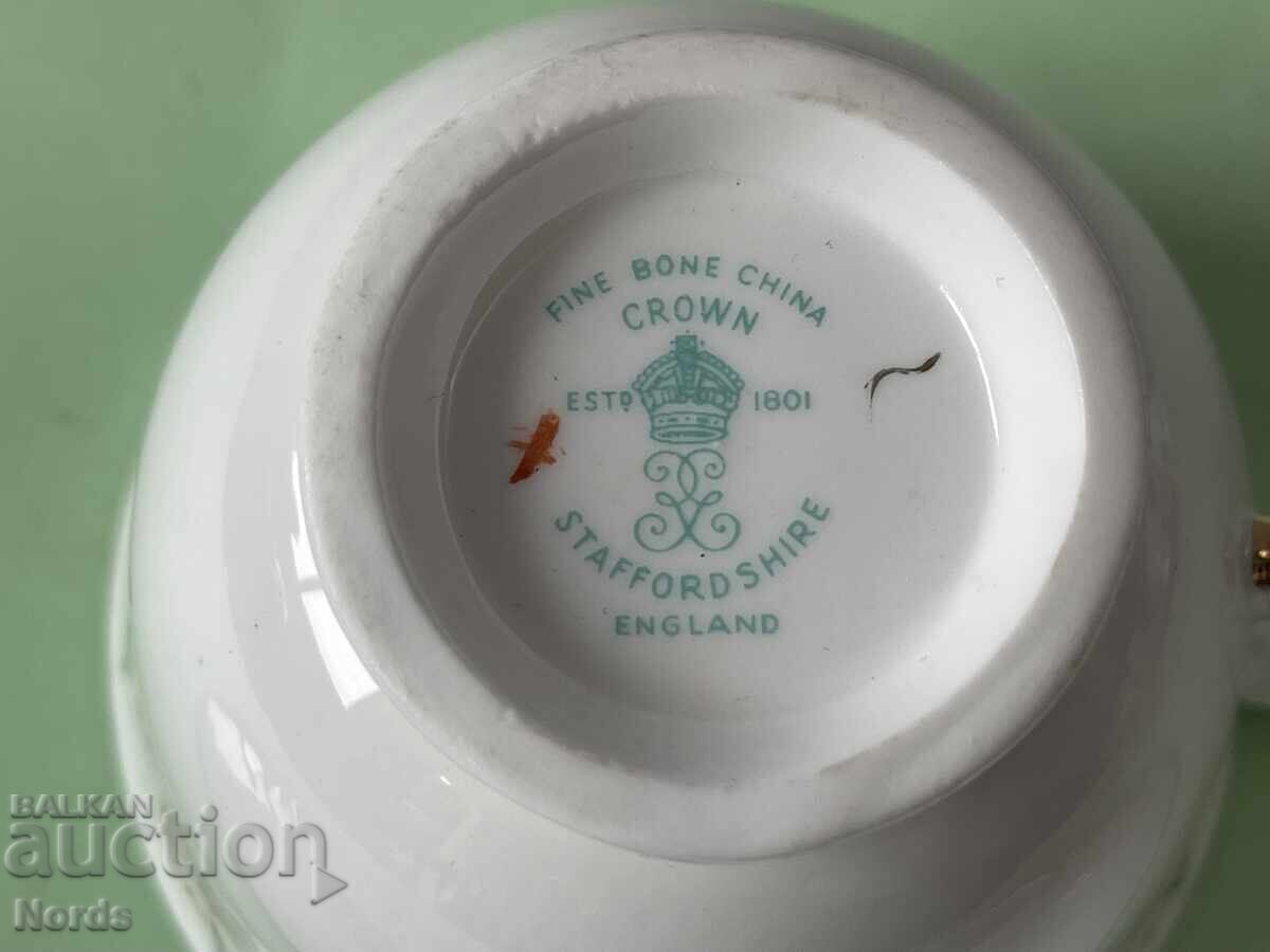 Красив английски троен сет за чай - 6