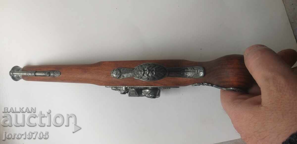 Pistol vechi cu cremene / replică - 5