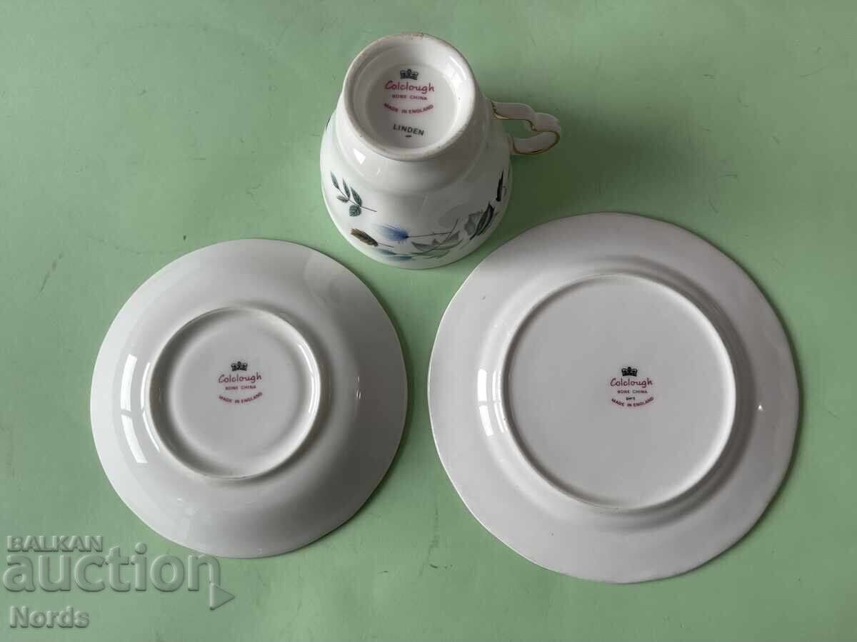 Colclough английски троен сет за чай - 5