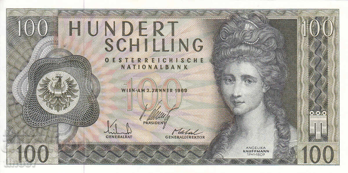 tino37 - AUSTRIA - 100 ȘILINGI - 1969 - XF++ cu preț € 11.90 | 23.27 BGN