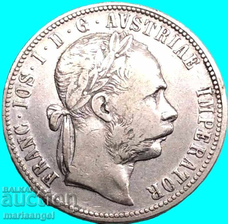 Austria 1 Florin 1884 Franz Joseph argint