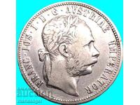 Austria 1 Florin 1884 Franz Joseph argint