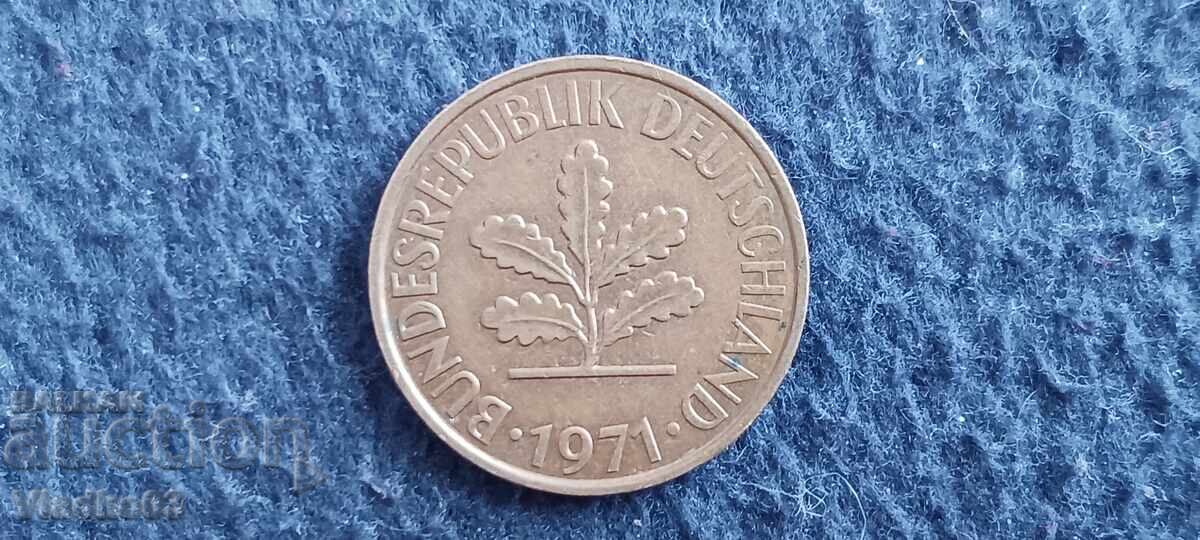 Germany 2 pfennig 1971 with price € 0.01 | 0.02 BGN