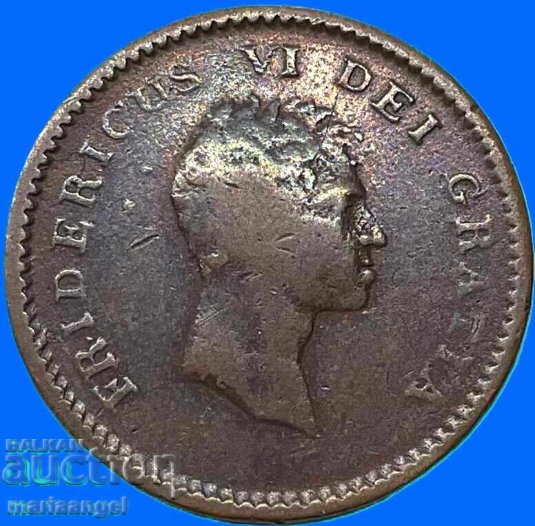 2 șilingi 1810 Danemarca Frederic al VI-lea - rară cu preț € 23.00 | 44.98 BGN
