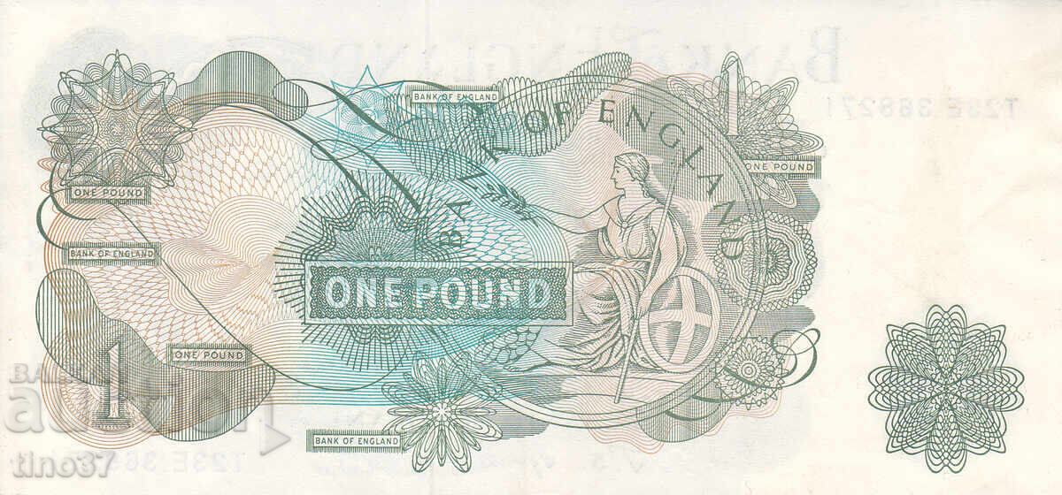 Licitație tino37 - MAREA BRITANIE - ANGLIA - 1 LIRĂ - 1966/70 - XF