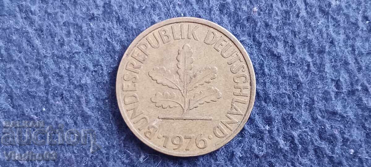 Германия 10 пфенига 1976 с цена € 0.01 | 0.02 лв.