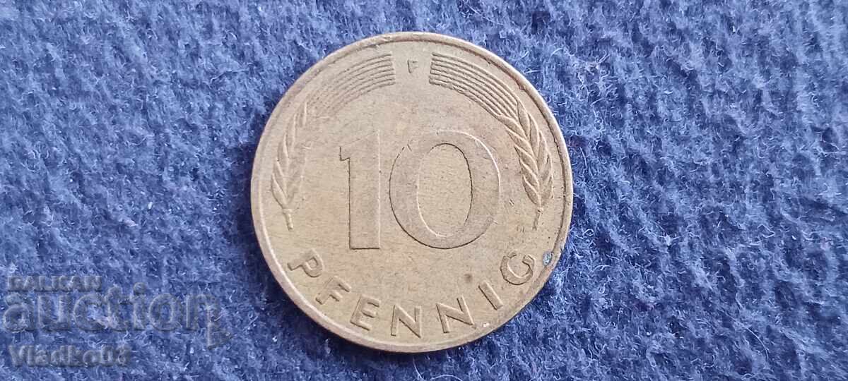 Германия 10 пфенига 1976