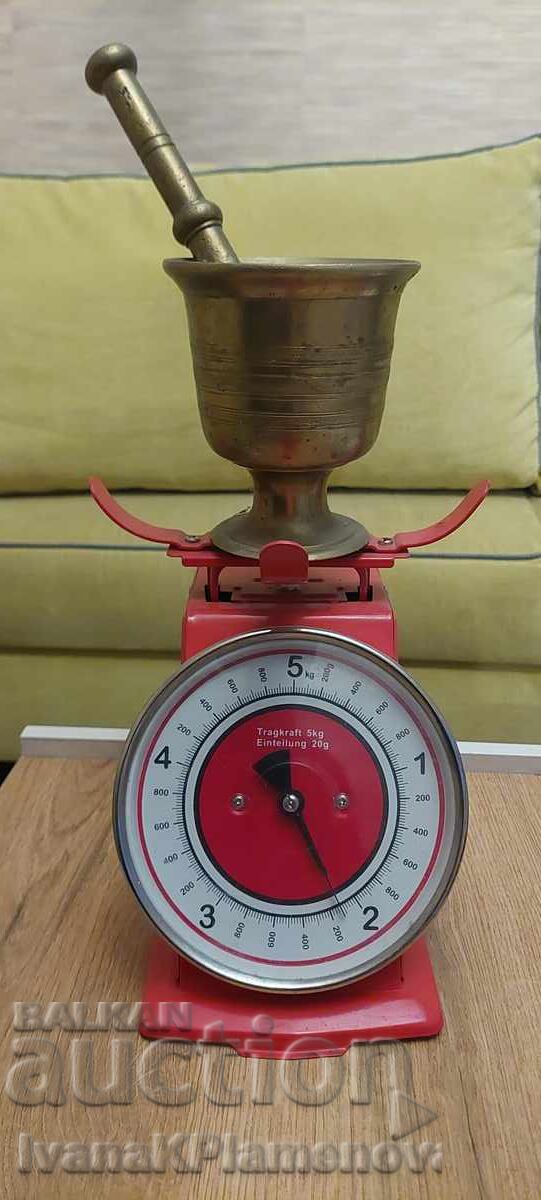 Mojar cu pistil din bronz masiv pentru cunoscători 2,2 kg - 7