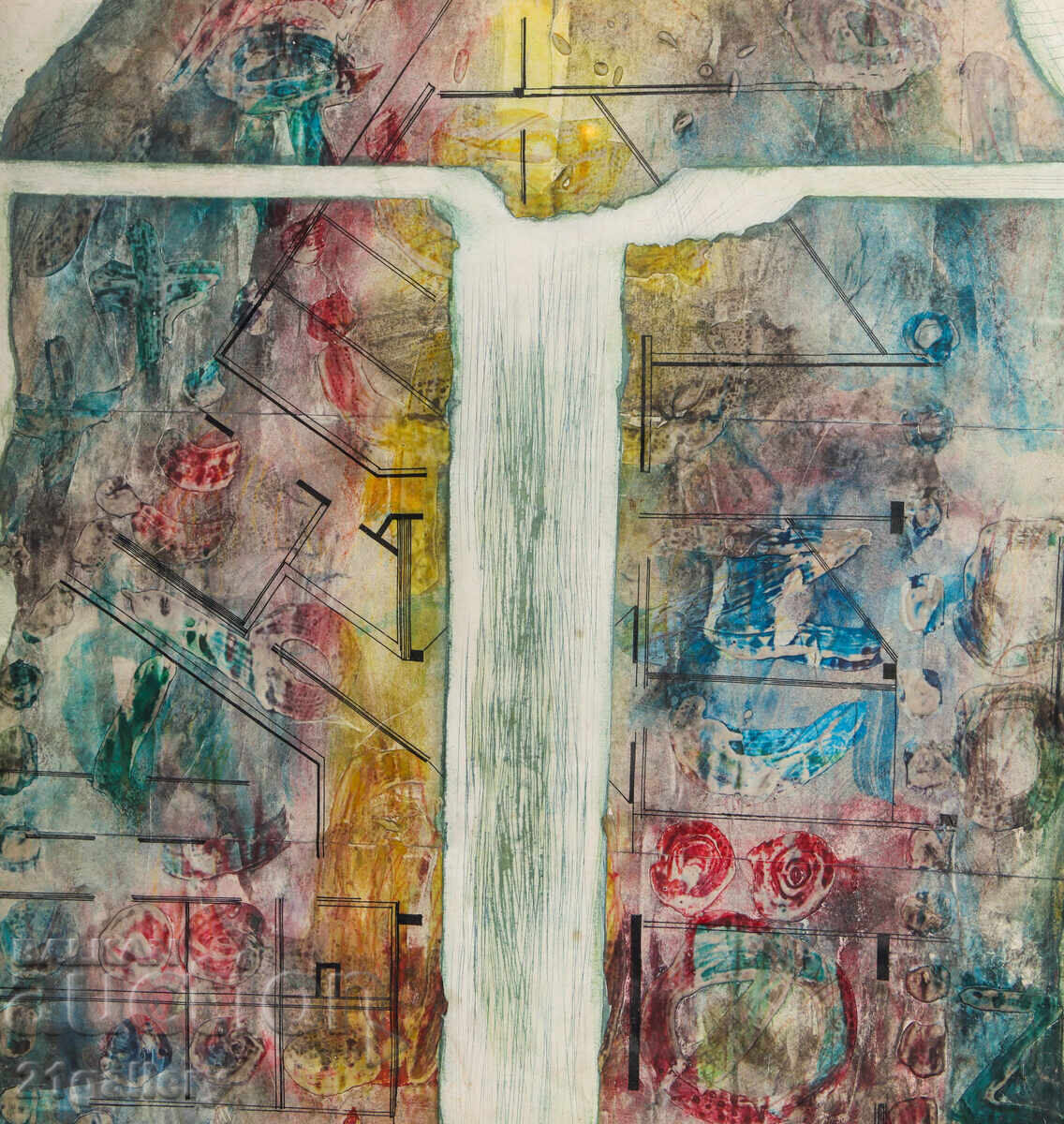 Livrarea Darina Tsureva (1959 - ) tablou compoziție abstractă