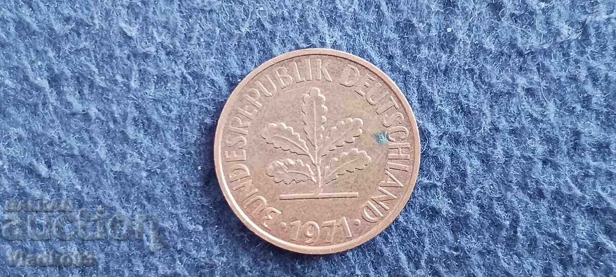 Германия 2 пфенига 1971 с цена € 0.01 | 0.02 лв.