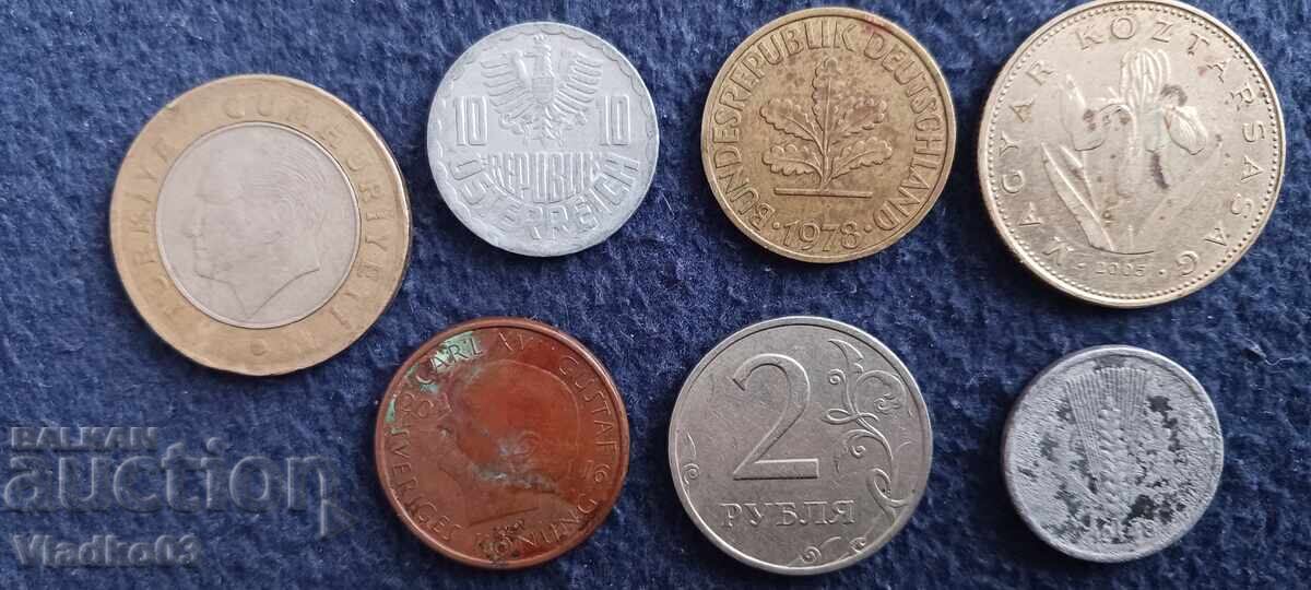 Лот 7 монети с цена € 0.01 | 0.02 лв.