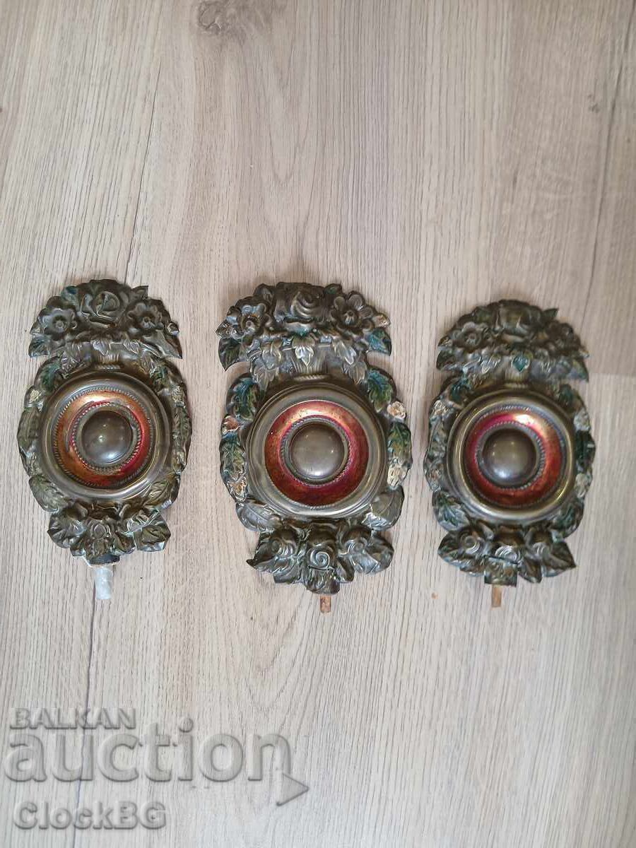3  frisian antick clock parts