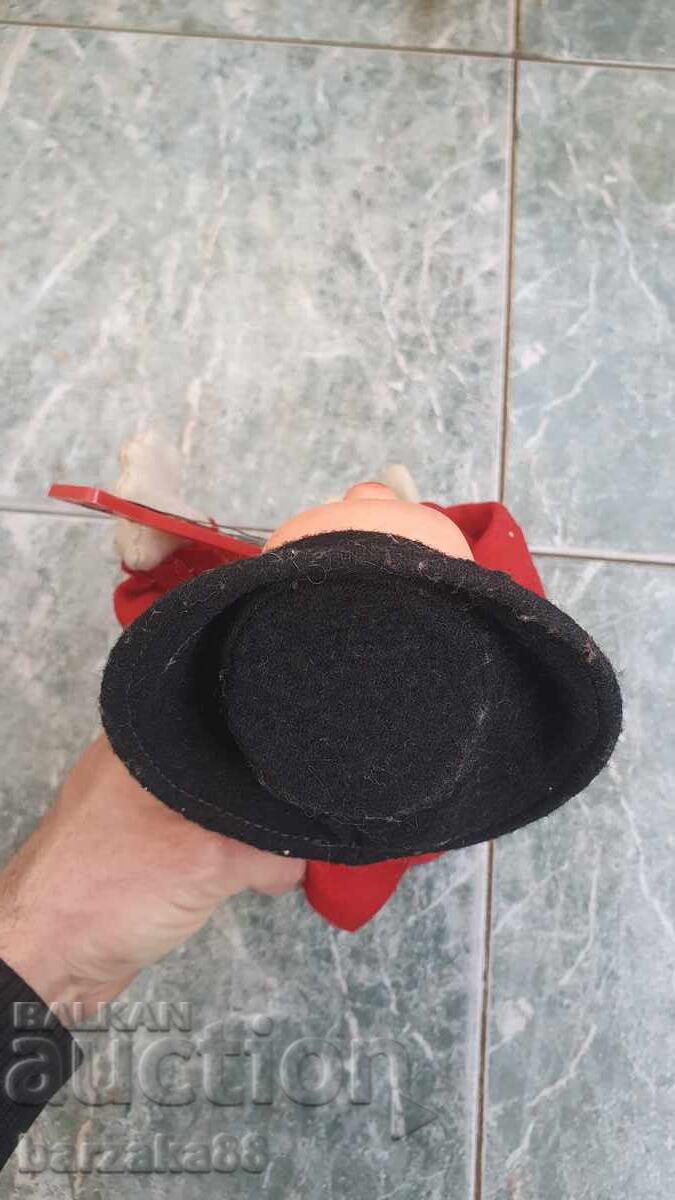 Стара механична играчка Клоун с ключ - 5