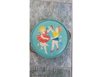 Παλιό μεταλλικό παιχνίδι Ρουμανικό Ταμπουρίνο