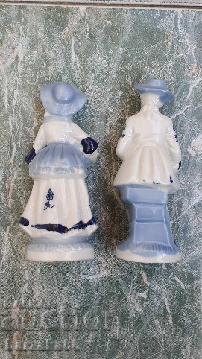 Auction Porcelain Figurine Man and Woman 2 pieces Auction Porcelain Figurine Man and Woman 2 pieces