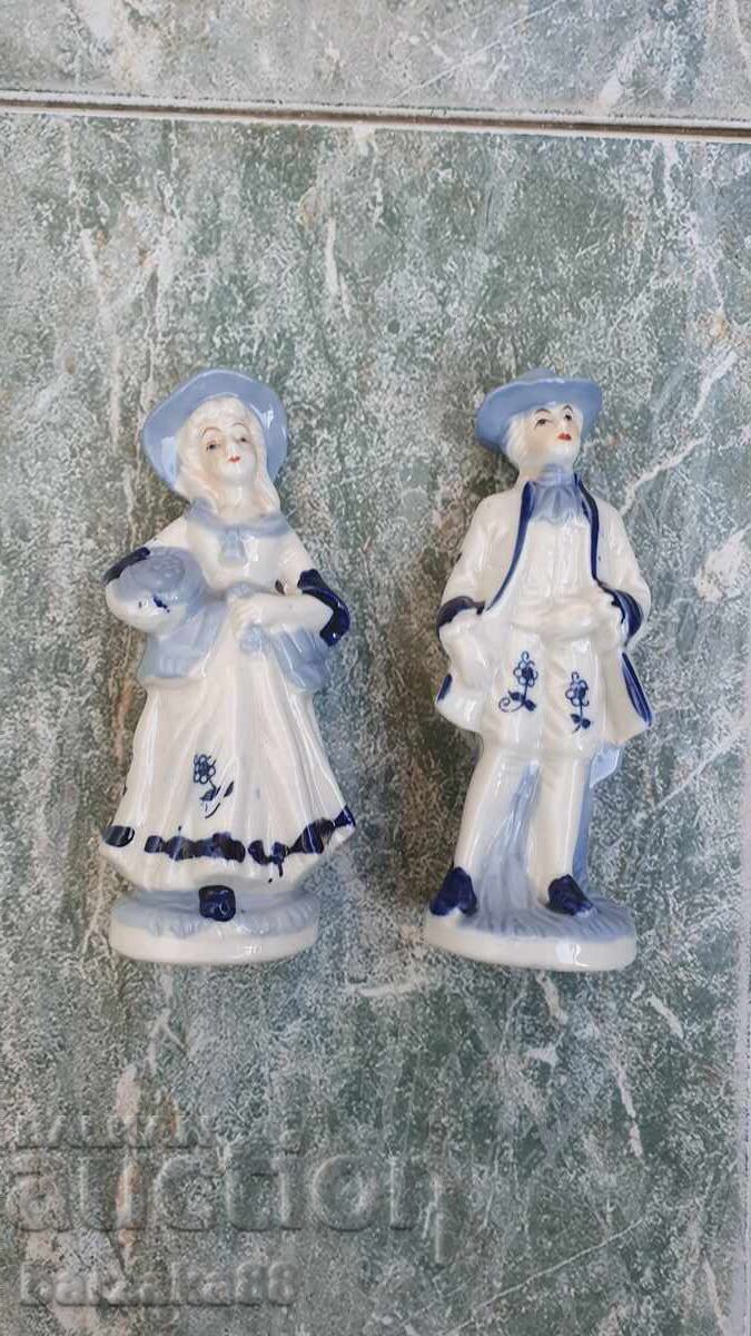 Figurină din porțelan Bărbat și Femeie 2 bucăți Figurină din porțelan Bărbat și Femeie 2 bucăți