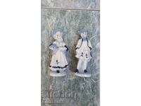 Porcelain Figurine Man and Woman 2 pieces