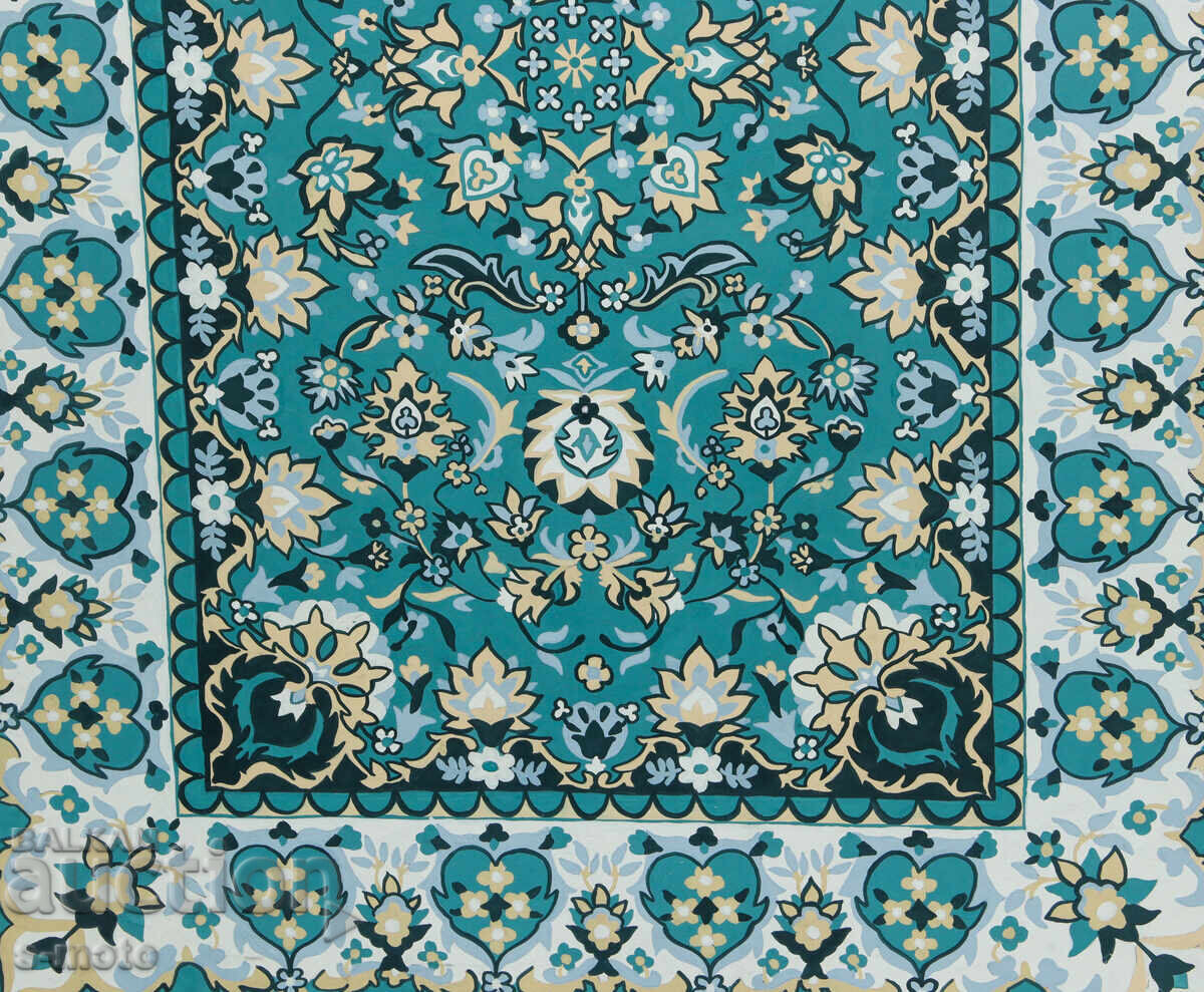 Tablou în tempera compoziție geometrică - 5