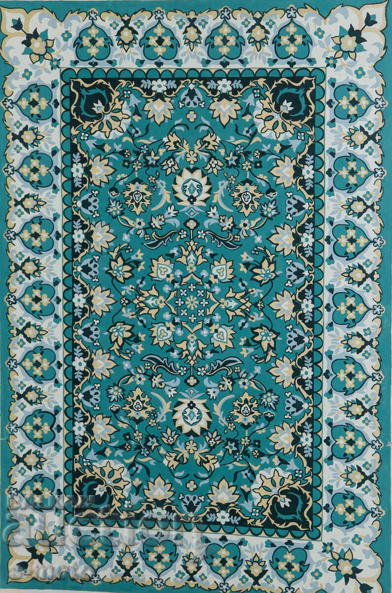 Tablou în tempera compoziție geometrică