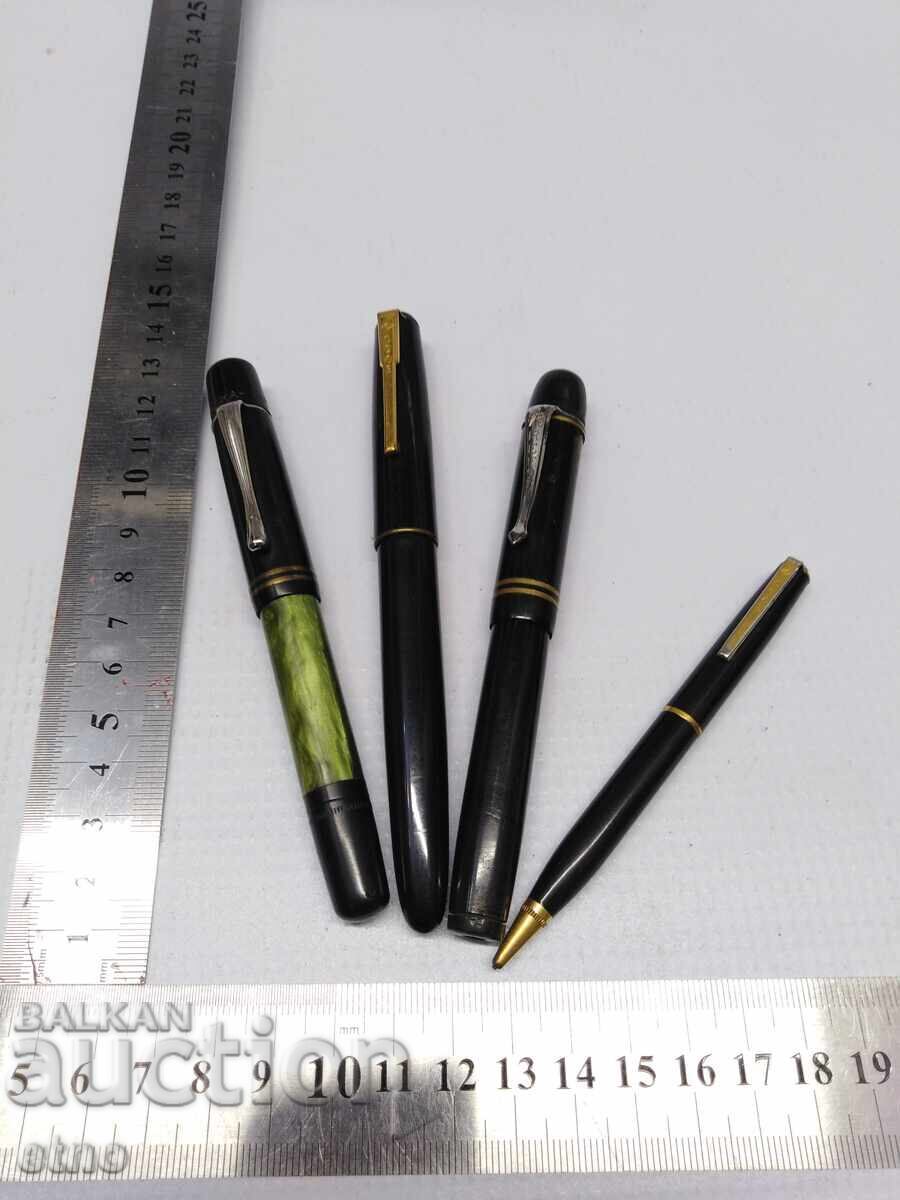 3 OLD PENS + Pencil, fountain pen