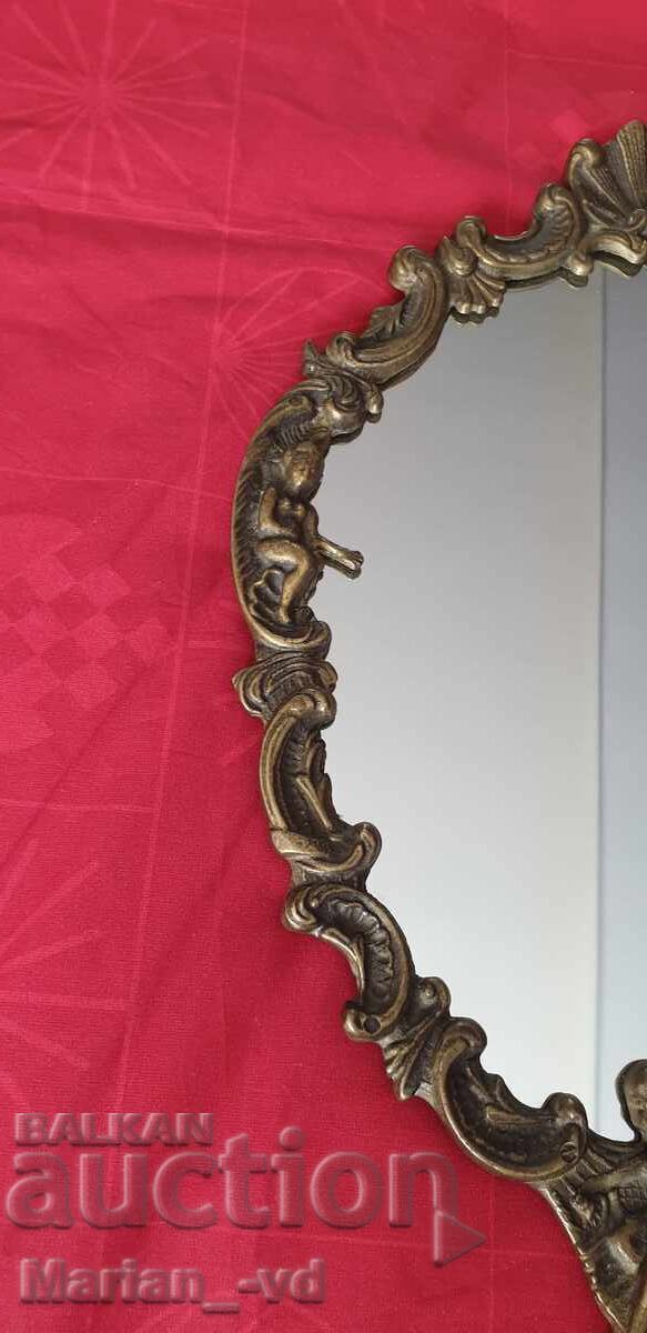 Delivery of Vintage French brass wall mirror