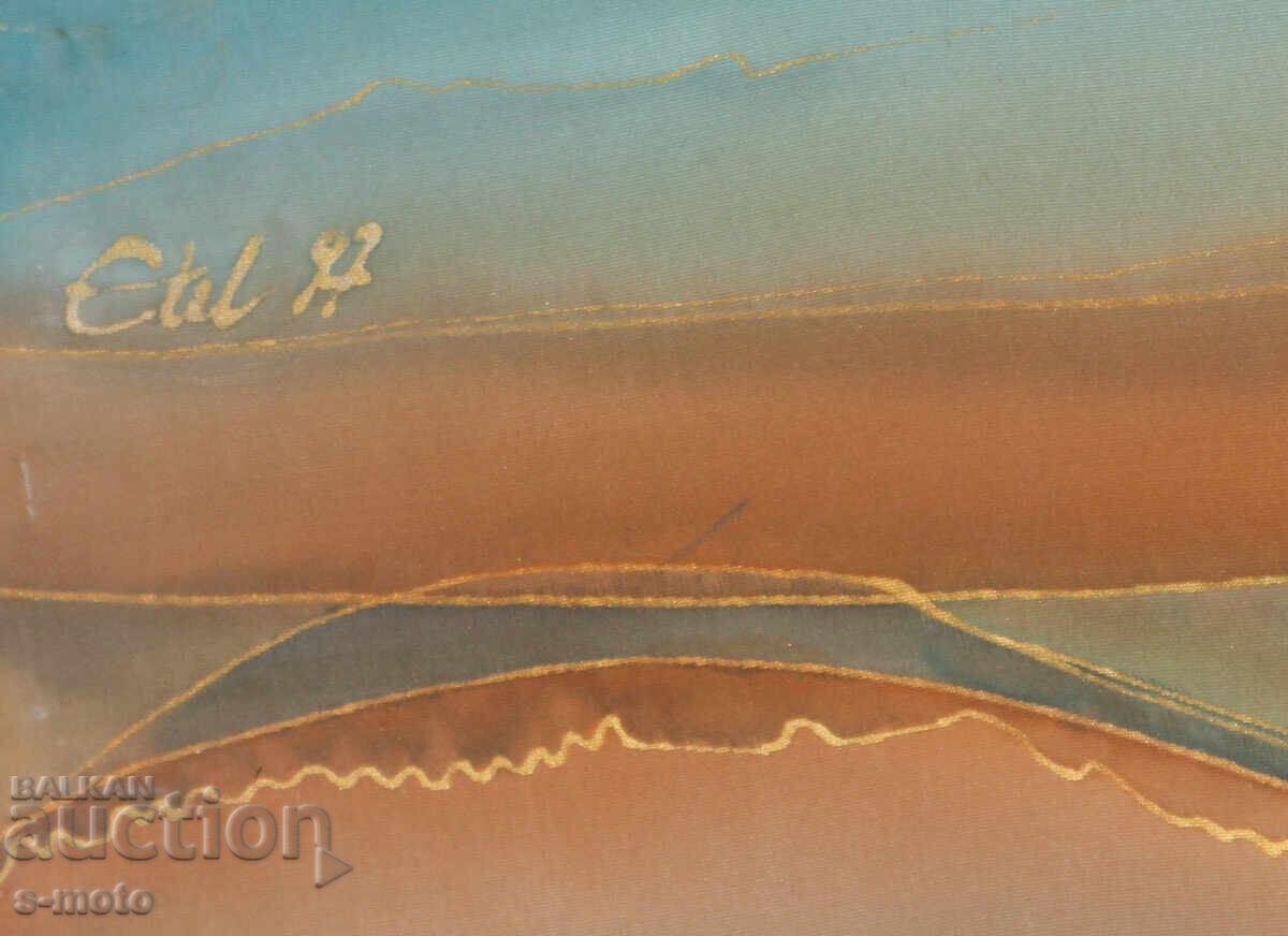 Livrarea Tablou compoziție abstractă peisaj batik 2003