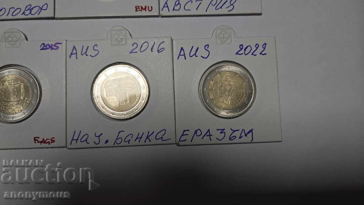 Livrarea Austria, Austria set complet monede comemorative de 2 euro