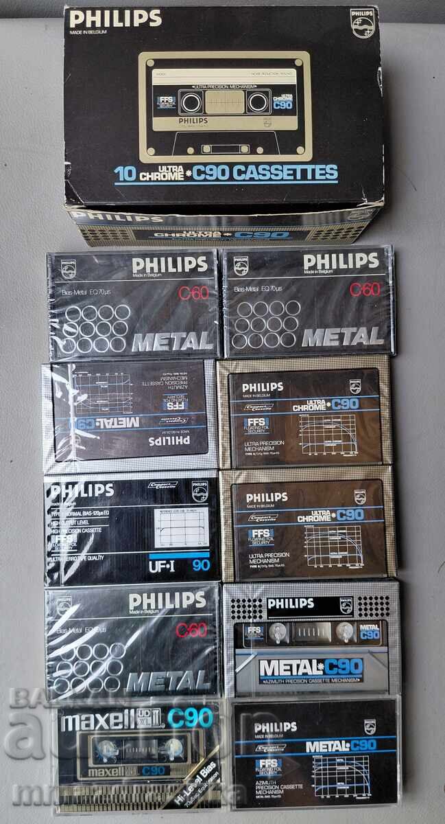 New audio cassettes in box