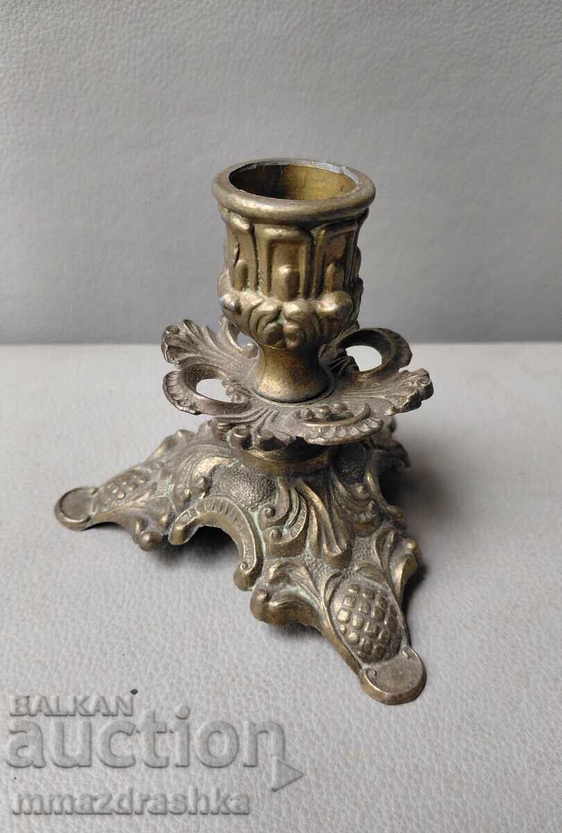 Small bronze candlestick